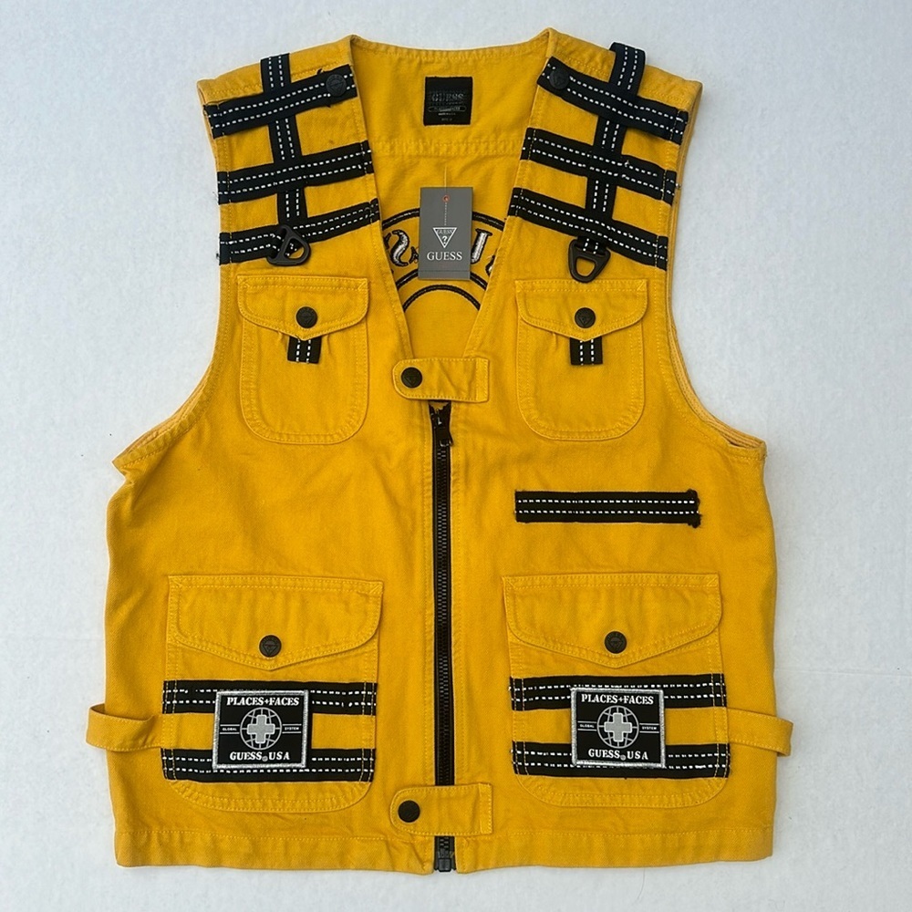 New GUESS Men’s Vest in yellow